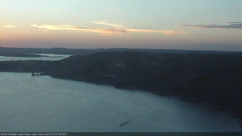 Lake Travis webcam, July 29, 2016 7:35 PM CT