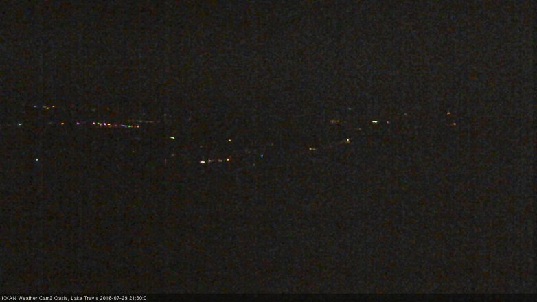 Lake Travis webcam, July 29, 2016 8:45 PM CT