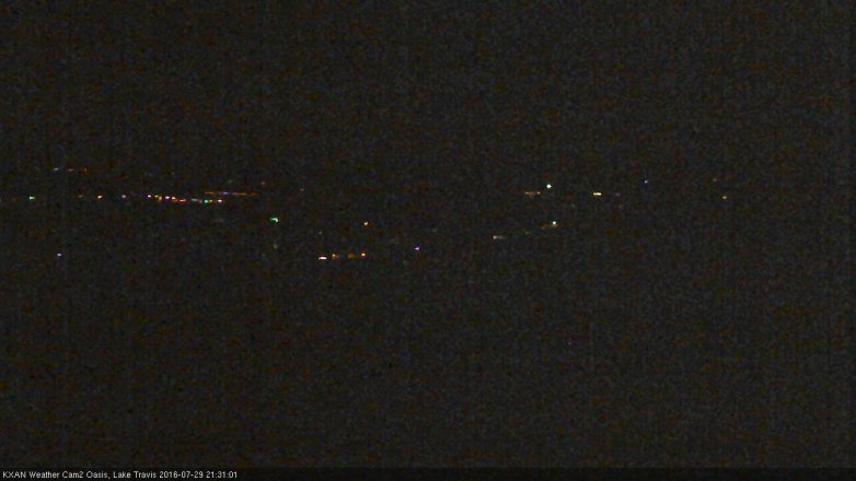 Lake Travis webcam, July 29, 2016 9:00 PM CT