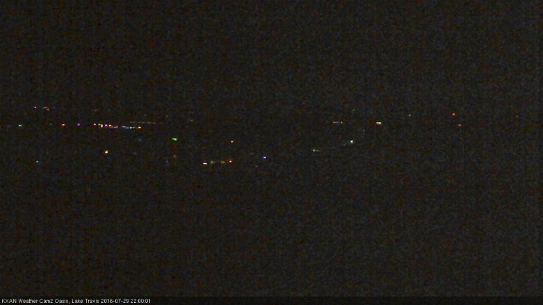 Lake Travis webcam, July 29, 2016 9:05 PM CT