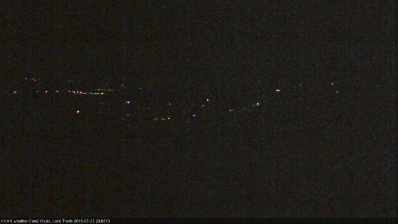 Lake Travis webcam, July 29, 2016 10:10 PM CT
