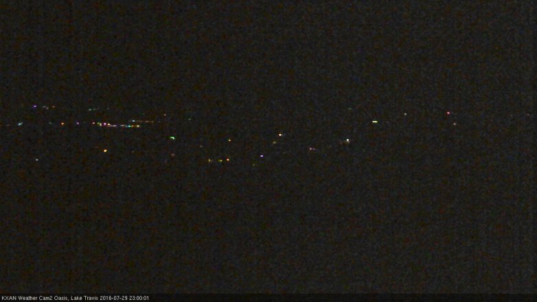 Lake Travis webcam, July 29, 2016 10:15 PM CT