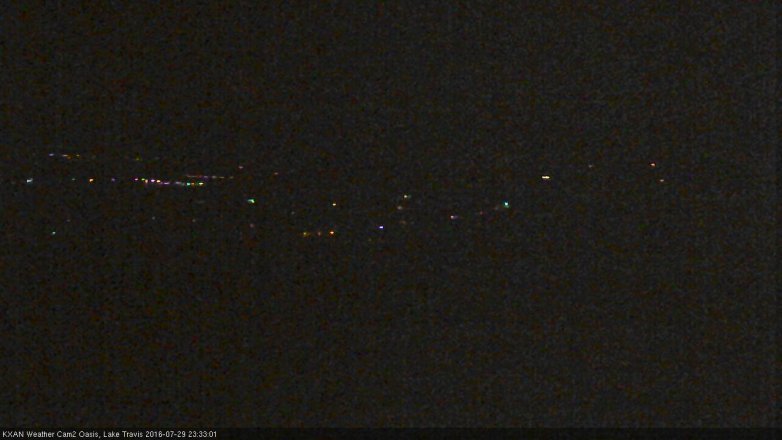 Lake Travis webcam, July 29, 2016 10:40 PM CT
