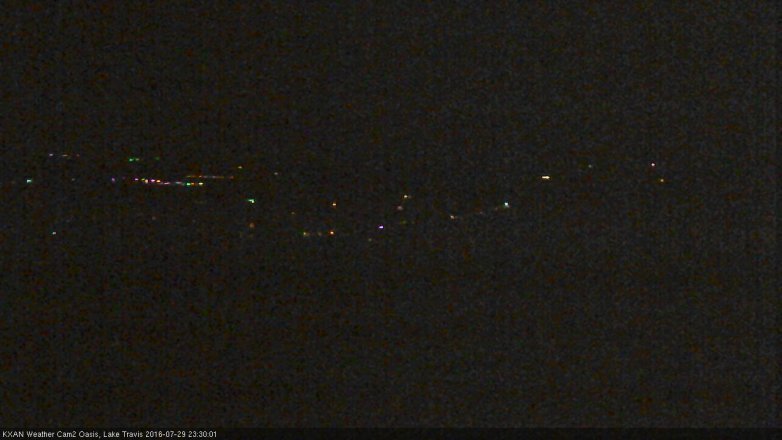 Lake Travis webcam, July 29, 2016 10:50 PM CT