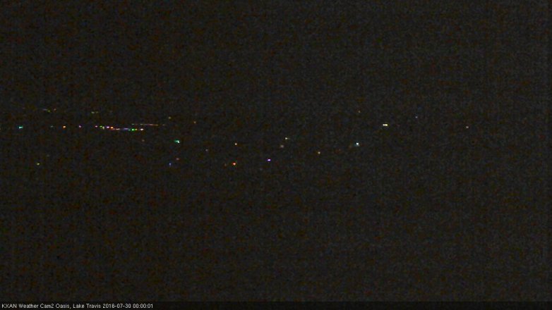 Lake Travis webcam, July 29, 2016 11:10 PM CT