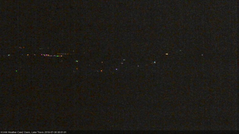 Lake Travis webcam, July 29, 2016 11:15 PM CT