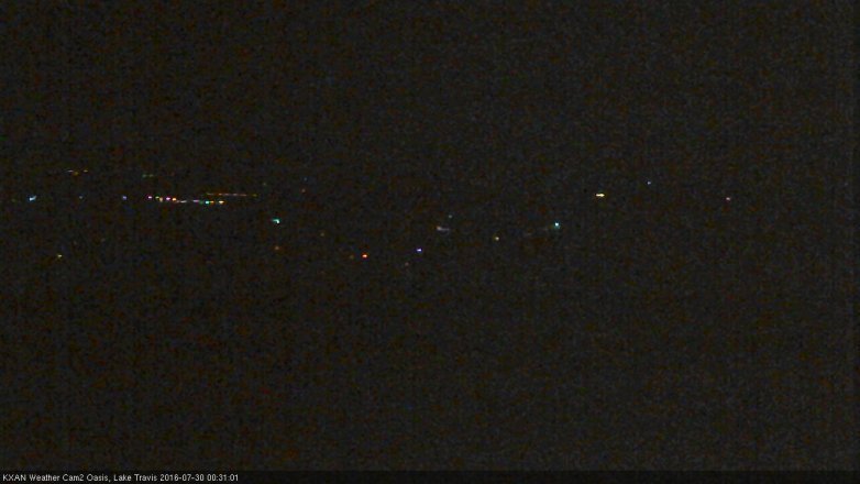Lake Travis webcam, July 29, 2016 11:55 PM CT