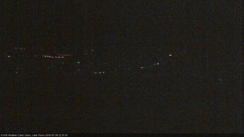 Lake Travis webcam, July 30, 2016 9:50 PM CT