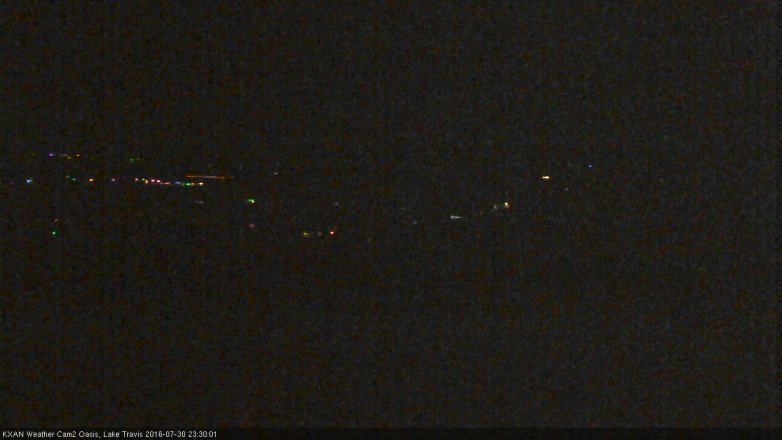 Lake Travis webcam, July 30, 2016 10:35 PM CT