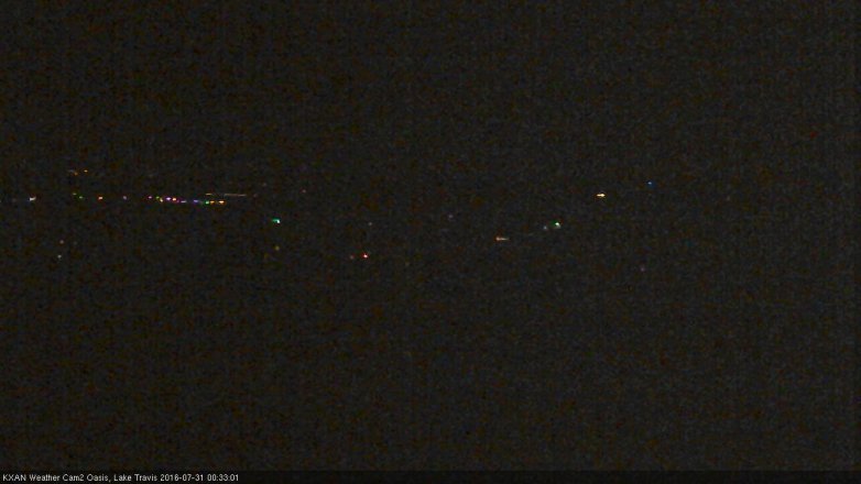 Lake Travis webcam, July 30, 2016 11:45 PM CT