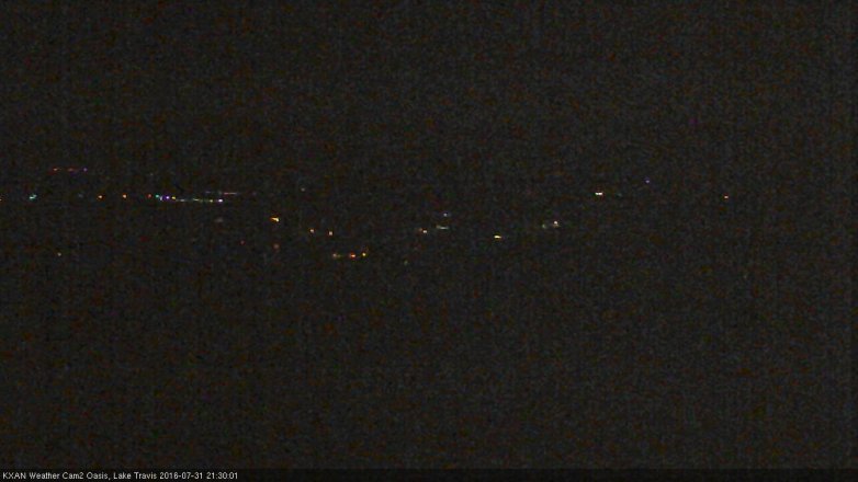 Lake Travis webcam, July 31, 2016 8:45 PM CT