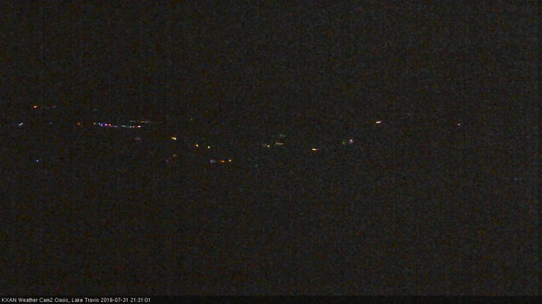 Lake Travis webcam, July 31, 2016 8:55 PM CT