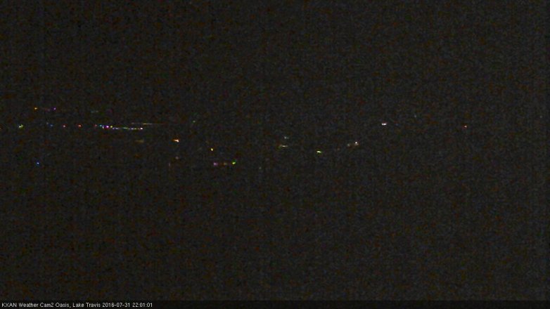 Lake Travis webcam, July 31, 2016 9:10 PM CT
