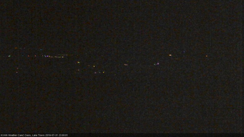 Lake Travis webcam, July 31, 2016 10:10 PM CT