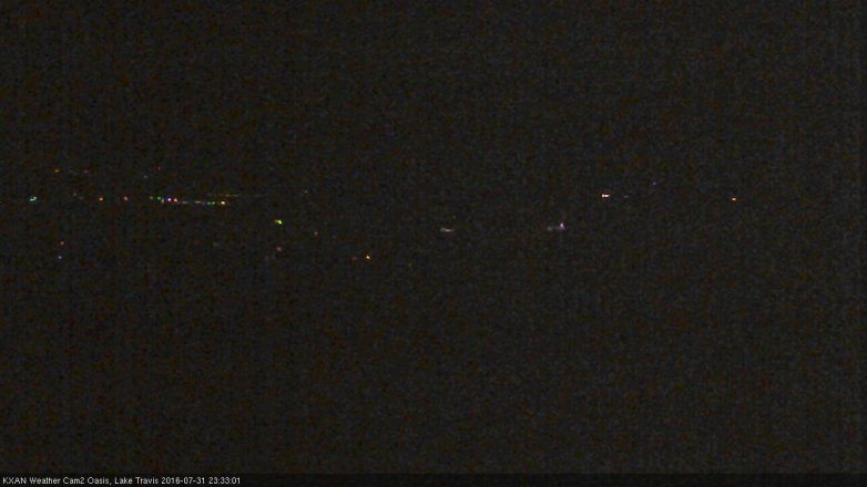 Lake Travis webcam, July 31, 2016 10:55 PM CT