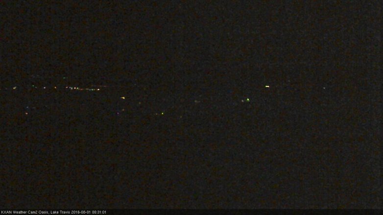 Lake Travis webcam, July 31, 2016 11:45 PM CT