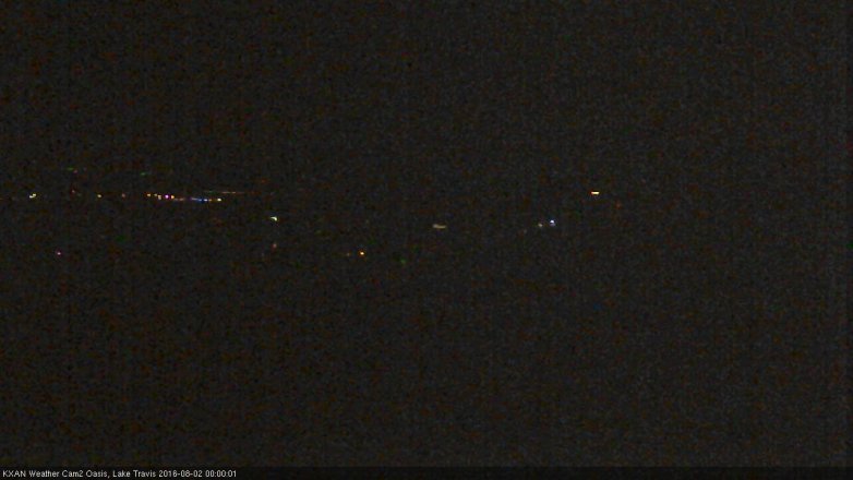 Lake Travis webcam, August 1, 2016 11:10 PM CT