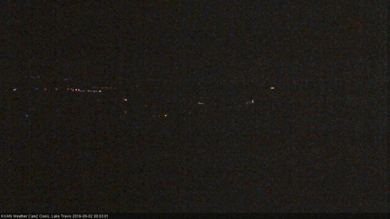 Lake Travis webcam, August 1, 2016 11:25 PM CT