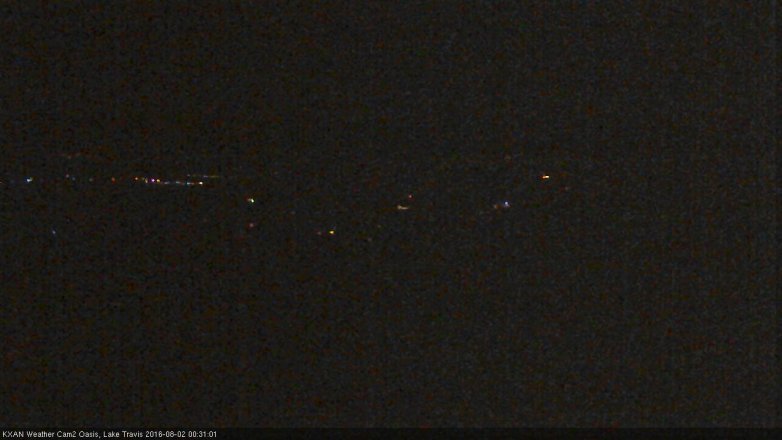 Lake Travis webcam, August 1, 2016 11:50 PM CT
