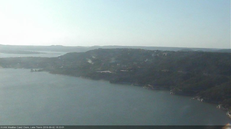 Lake Travis webcam, August 2, 2016 6:00 PM CT