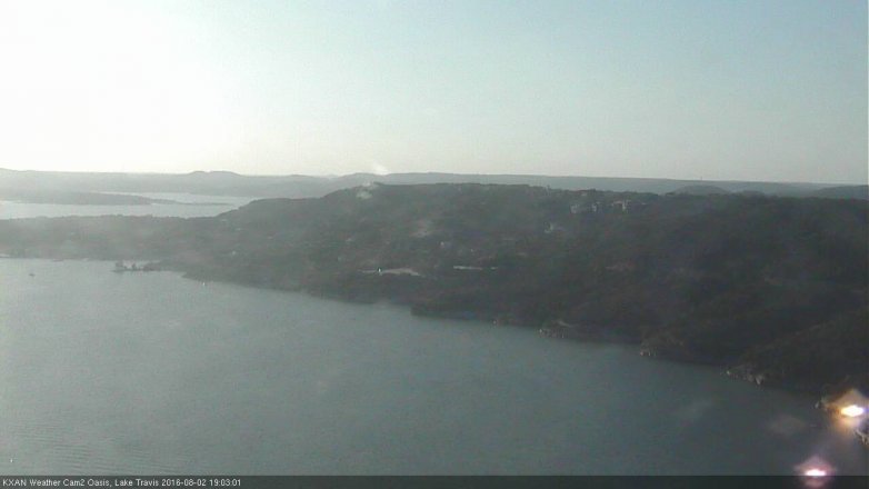 Lake Travis webcam, August 2, 2016 6:10 PM CT