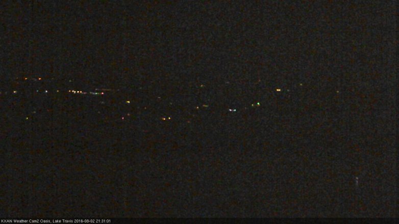 Lake Travis webcam, August 2, 2016 8:35 PM CT