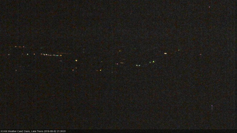 Lake Travis webcam, August 2, 2016 9:00 PM CT