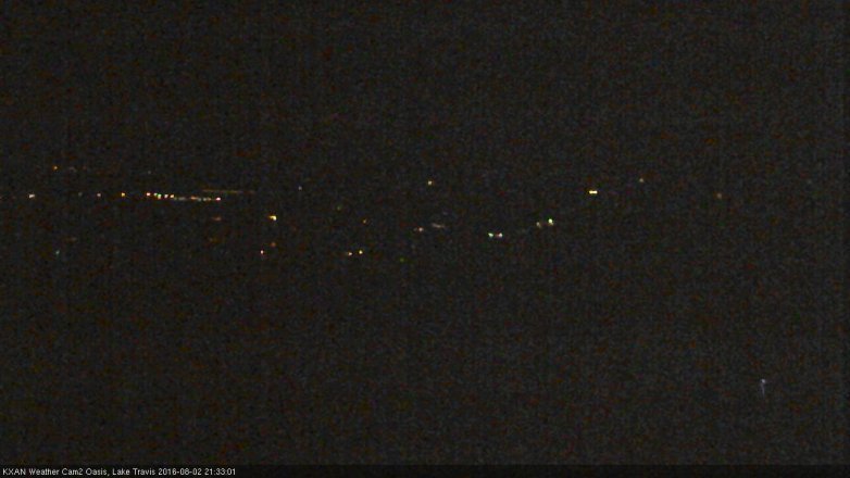 Lake Travis webcam, August 2, 2016 9:05 PM CT
