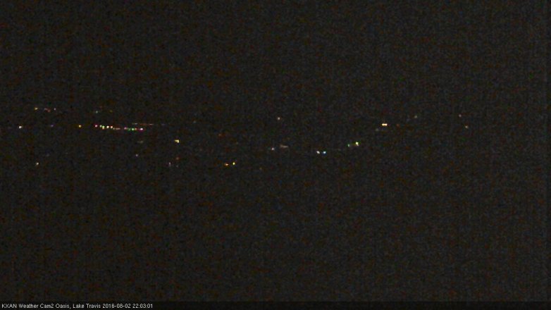 Lake Travis webcam, August 2, 2016 9:20 PM CT