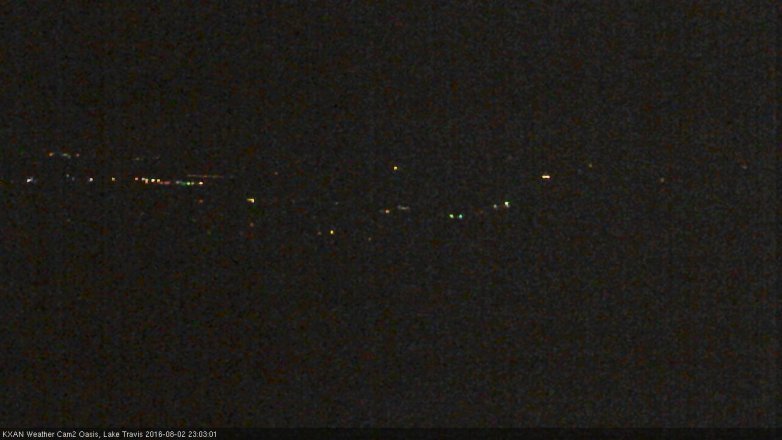 Lake Travis webcam, August 2, 2016 10:10 PM CT