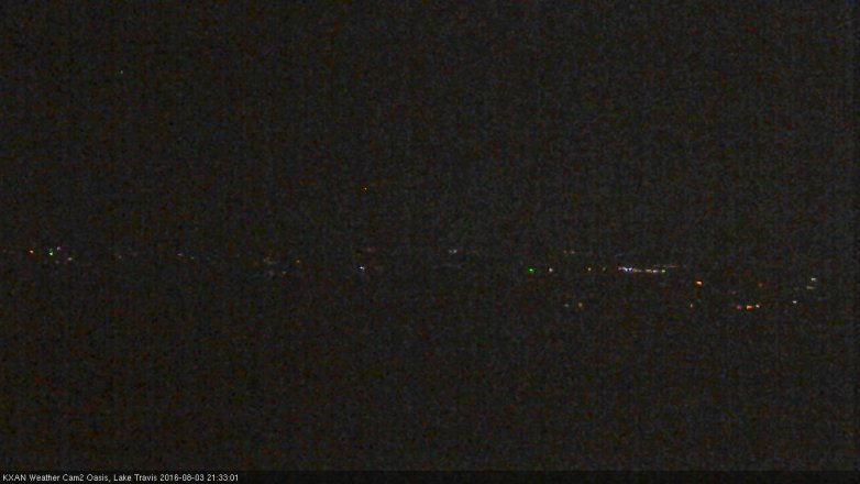 Lake Travis webcam, August 3, 2016 8:55 PM CT