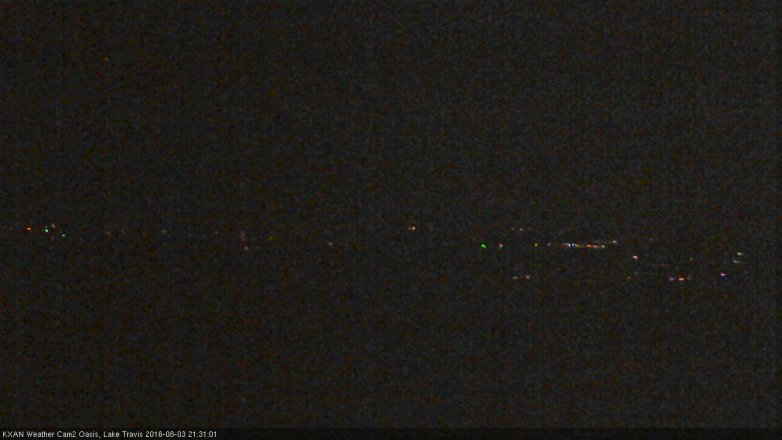 Lake Travis webcam, August 3, 2016 9:00 PM CT