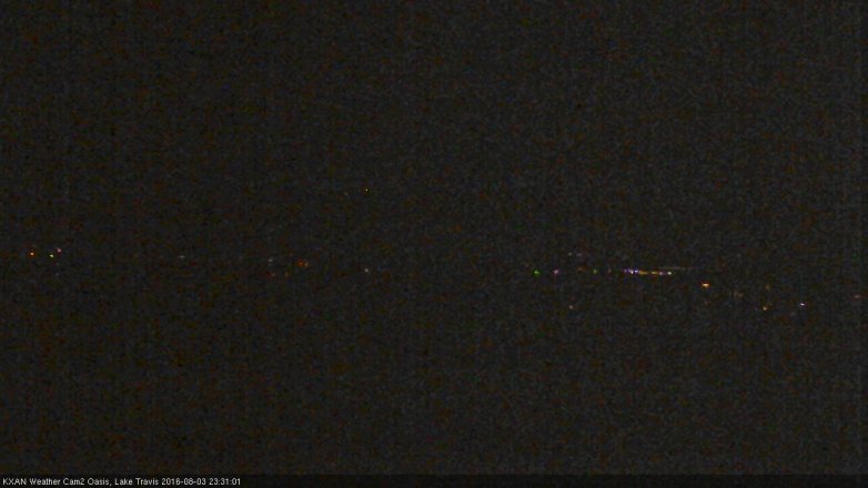 Lake Travis webcam, August 3, 2016 10:55 PM CT