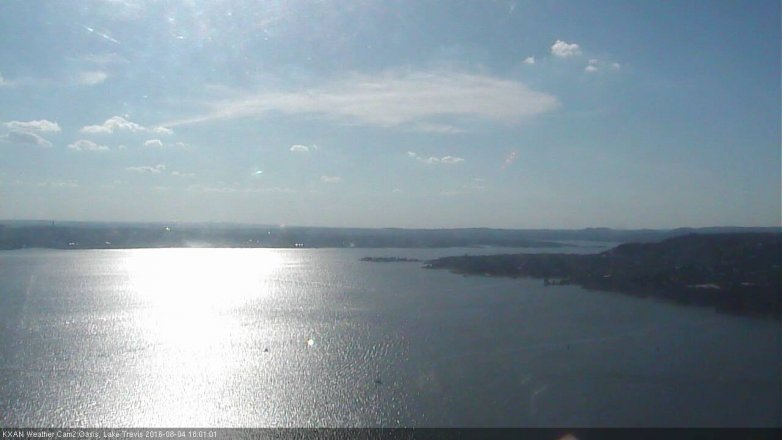 Lake Travis webcam, August 4, 2016 5:10 PM CT