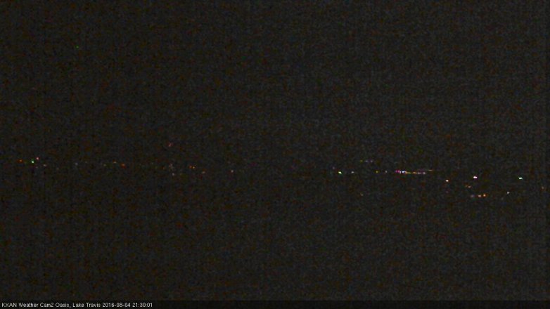 Lake Travis webcam, August 4, 2016 8:55 PM CT