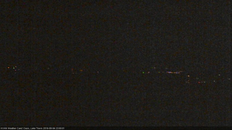 Lake Travis webcam, August 4, 2016 10:20 PM CT