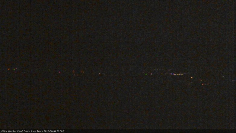 Lake Travis webcam, August 4, 2016 10:50 PM CT