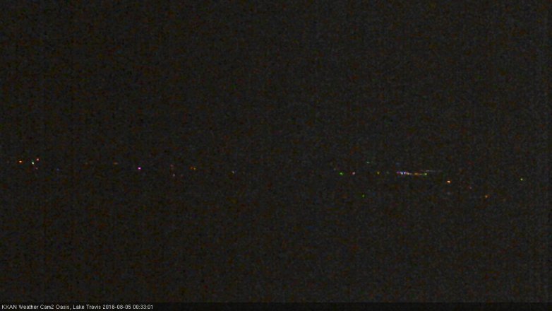 Lake Travis webcam, August 4, 2016 11:45 PM CT