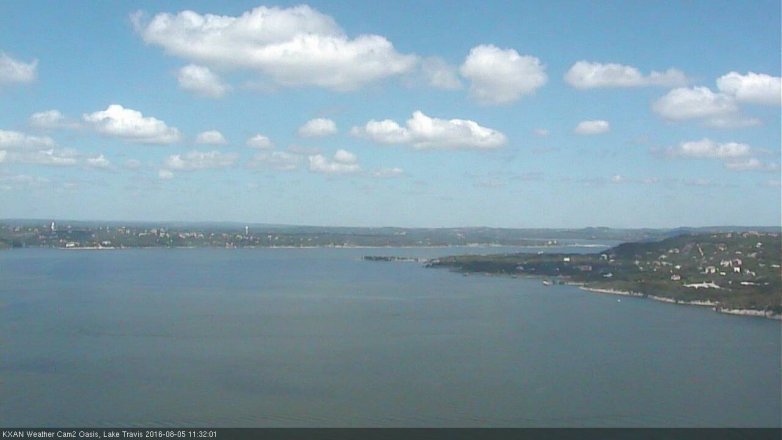 Lake Travis webcam, August 5, 2016 10:55 AM CT