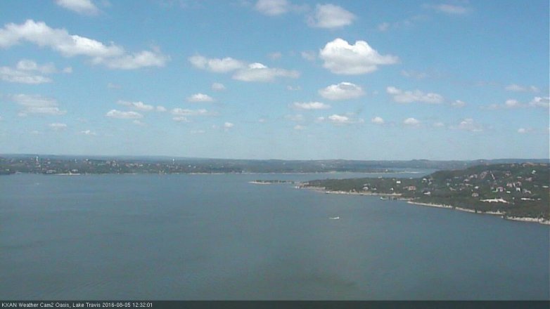 Lake Travis webcam, August 5, 2016 11:40 AM CT