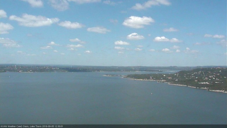 Lake Travis webcam, August 5, 2016 11:55 AM CT