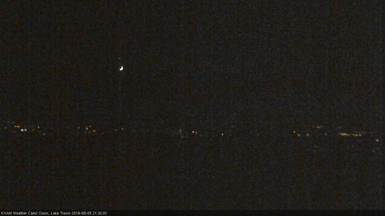 Lake Travis webcam, August 5, 2016 8:40 PM CT