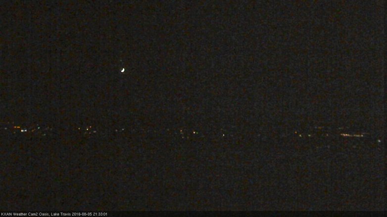 Lake Travis webcam, August 5, 2016 9:05 PM CT