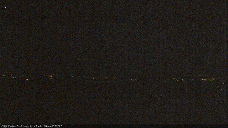 Lake Travis webcam, August 5, 2016 10:10 PM CT