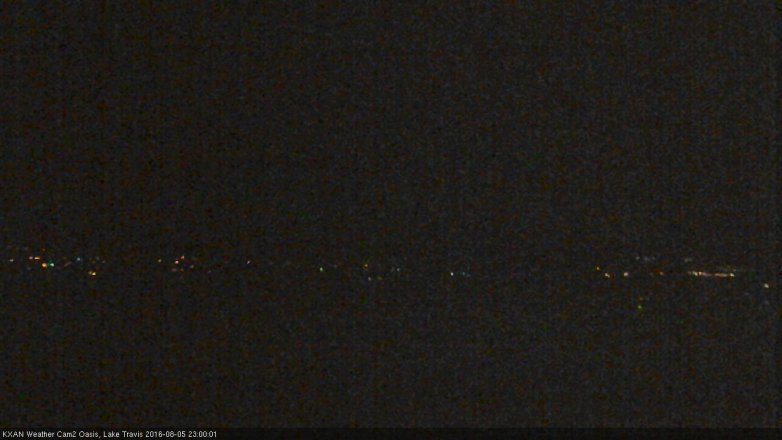 Lake Travis webcam, August 5, 2016 10:20 PM CT