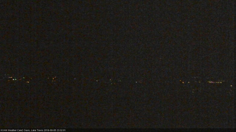 Lake Travis webcam, August 5, 2016 10:50 PM CT