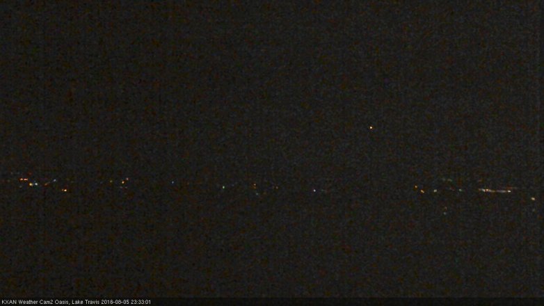 Lake Travis webcam, August 5, 2016 11:05 PM CT