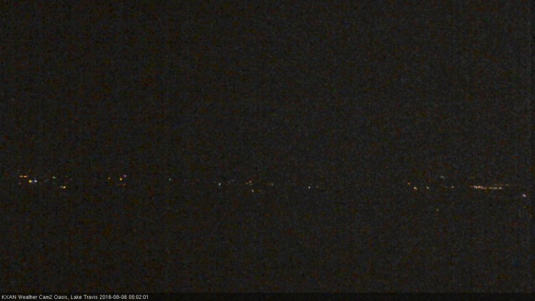 Lake Travis webcam, August 5, 2016 11:20 PM CT