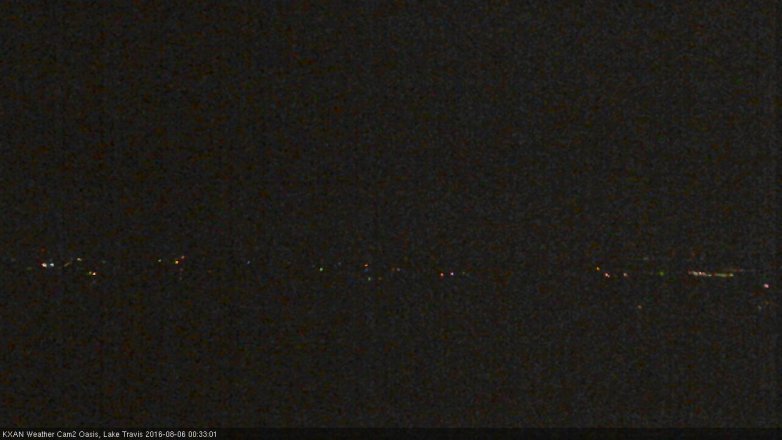 Lake Travis webcam, August 5, 2016 11:40 PM CT
