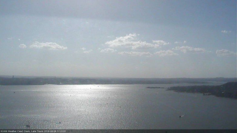 Lake Travis webcam, August 6, 2016 4:50 PM CT